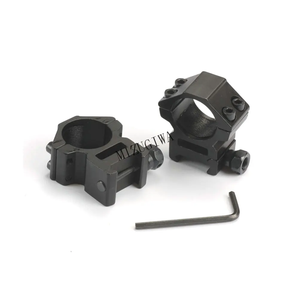 1 pair(2 pcs) Medium Profile 25.4mm 1&quot Scope Rings 20mm Weaver Picatinny Dovetail Rail for Rifle Pistol Airsoft Gun | Спорт и