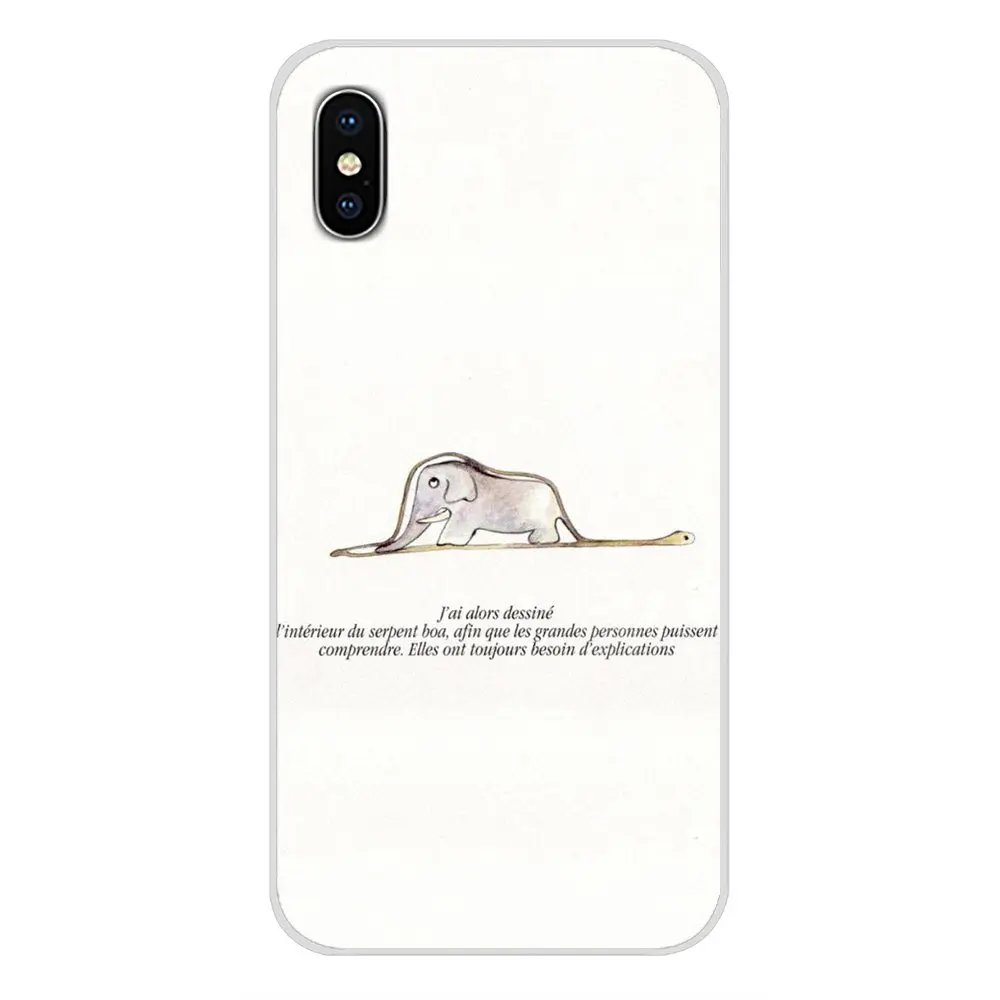 Силиконовый чехол-кошелек с рисунком Маленького принца слона для Xiaomi Redmi Note 6A MI8 Pro