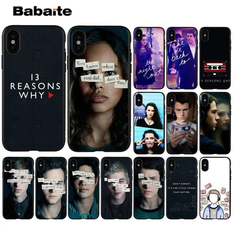 Babaite Чехол для мобильного телефона с 13 популярными мотивами iPhone 5 6 6S Plus 7 8 XR X XS