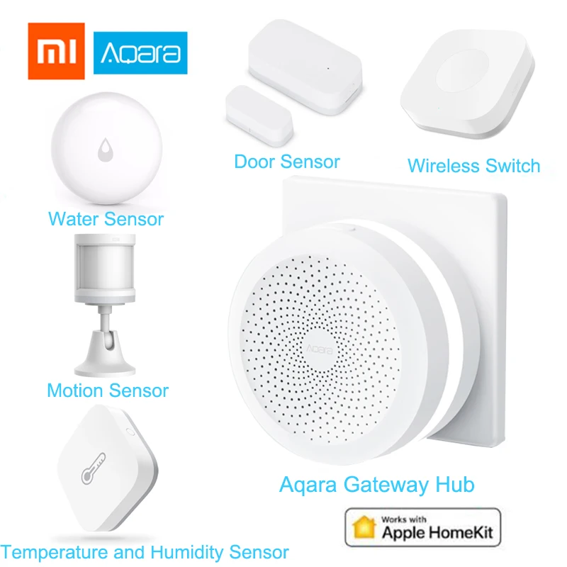 Набор умный дом Xiaomi Aqara хаб для ворот окна дверей датчик присутствия беспроводной