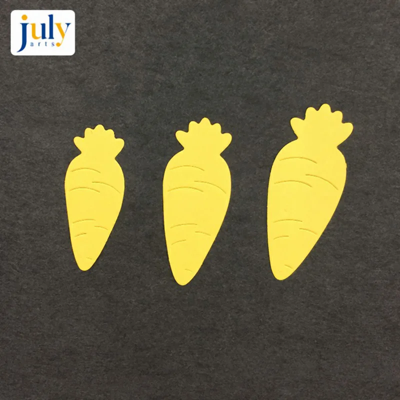 Julyarts 3 шт./компл. вырезанные штампы в виде моркови металлический DIY вырезанный