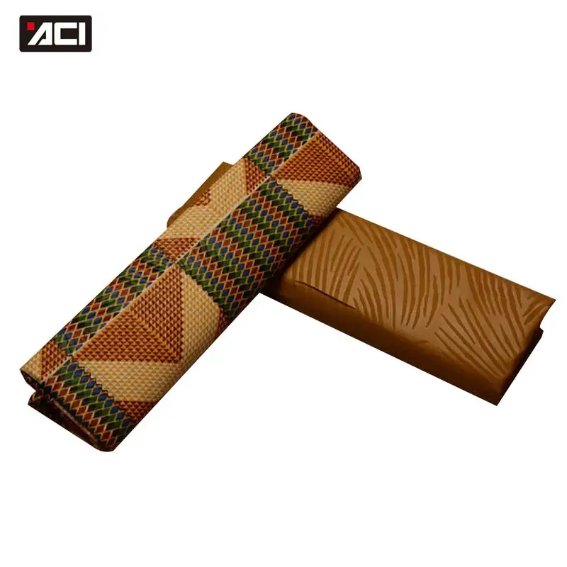 ACI Горячая Анкара ткань Африканский настоящий воск принт Гана Kente Ткань 2 ярдов+ 2 ярдов тиснение африканская ткань Анкара простое окрашивание