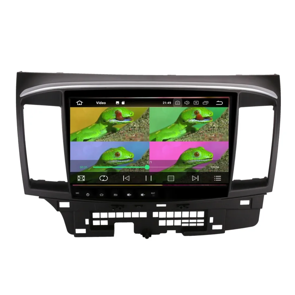 Головное устройство для Mitsubishi Lancer 10 1 8 0 2007 дюйма IPS HD Android 2016 Восьмиядерный
