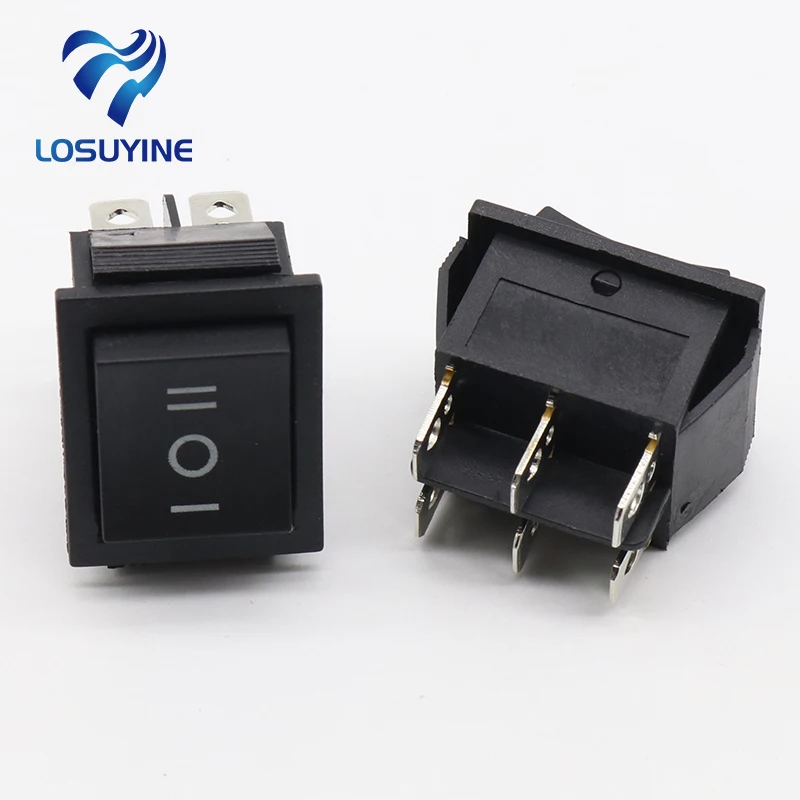 2 шт. мгновенный клавишный переключатель 6 Плоских штифтов двухсторонняя пружина