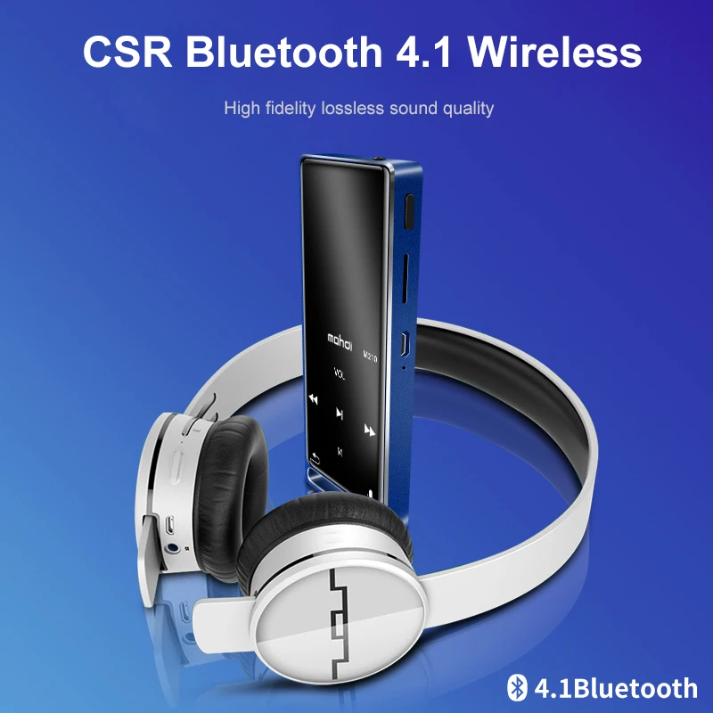 Портативный mp3 плеер mahdi M210 с сенсорным экраном и поддержкой Bluetooth 1 8 дюйма USB HD Hi Fi