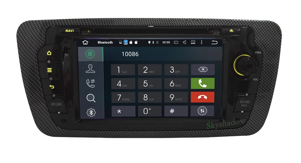 HD 1024*600 Android 6.0.1 Octa Ядро 2 Г RAM Dvd плеер Автомобиля GPS Navi карта RDS Радио Для VW Seat Ibiza 2009
