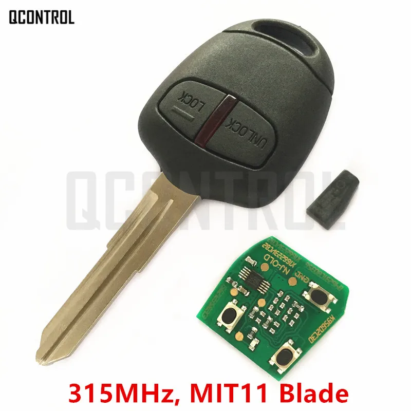 QCONTROL Автомобильный Дистанционный ключ подходит для MITSUBISHI Outlander Pajero ASX Lancer MIT11 Blade