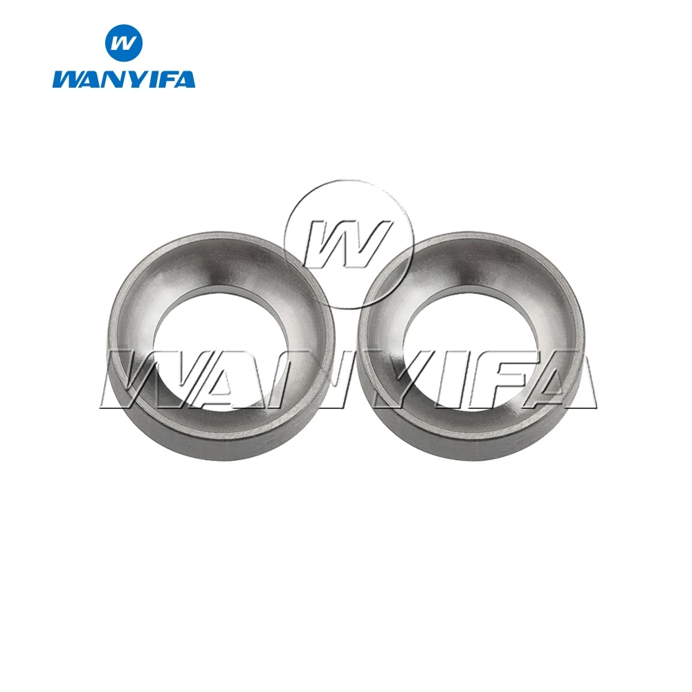 Concave Titanium Титановый "Wanyifa" болт велосипед M6 вогнутой& выпуклая шайба прокладка для горный велосипед BMX велосипед диск Тормозной суппорт группа XT велосипед 2 шт - Цвет: Concave Titanium