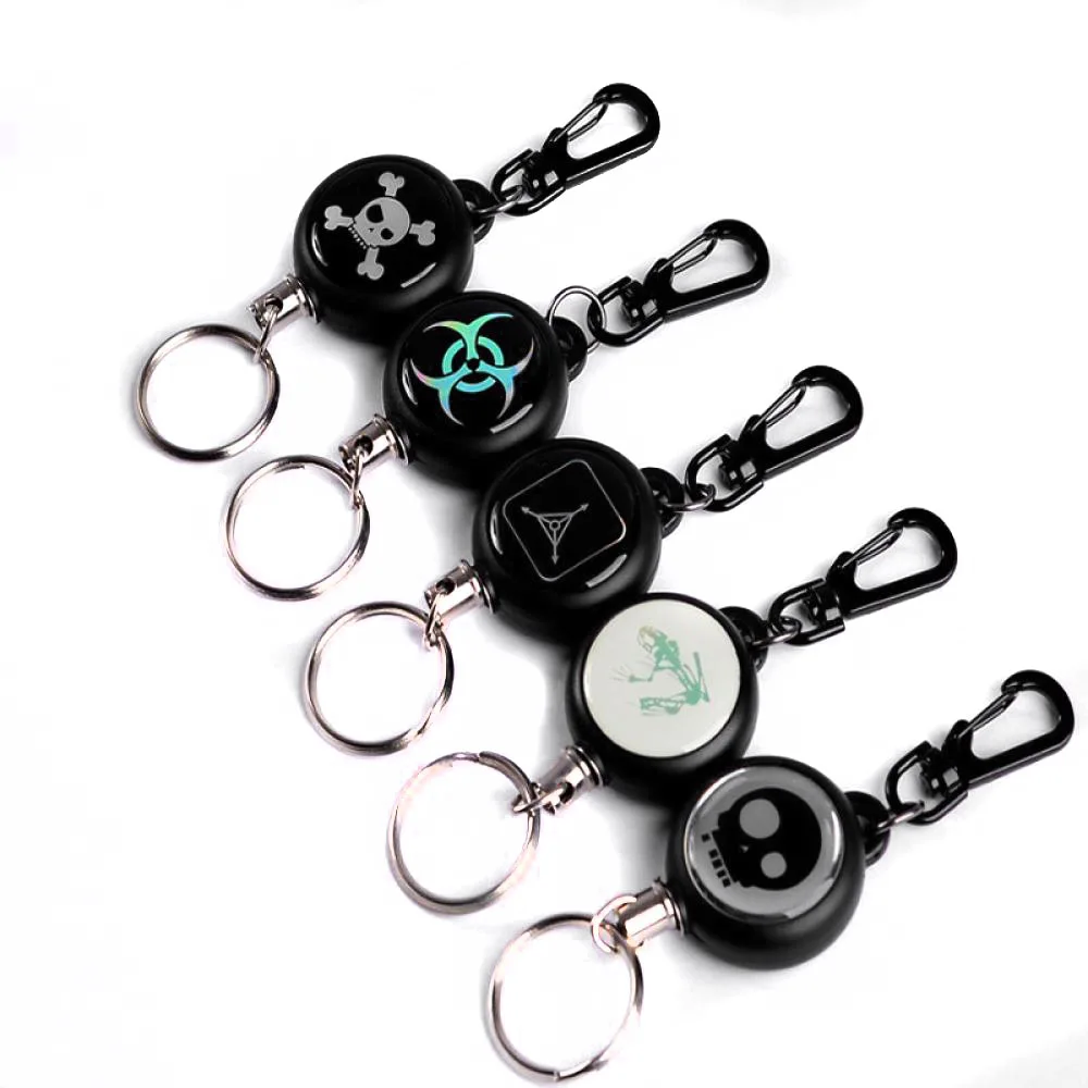1PC High Strength Retractable Pull Chain Reel Card Badge Holder Belt Metal Key Anti-lost Creative Gift Hot Sale | Автомобили и