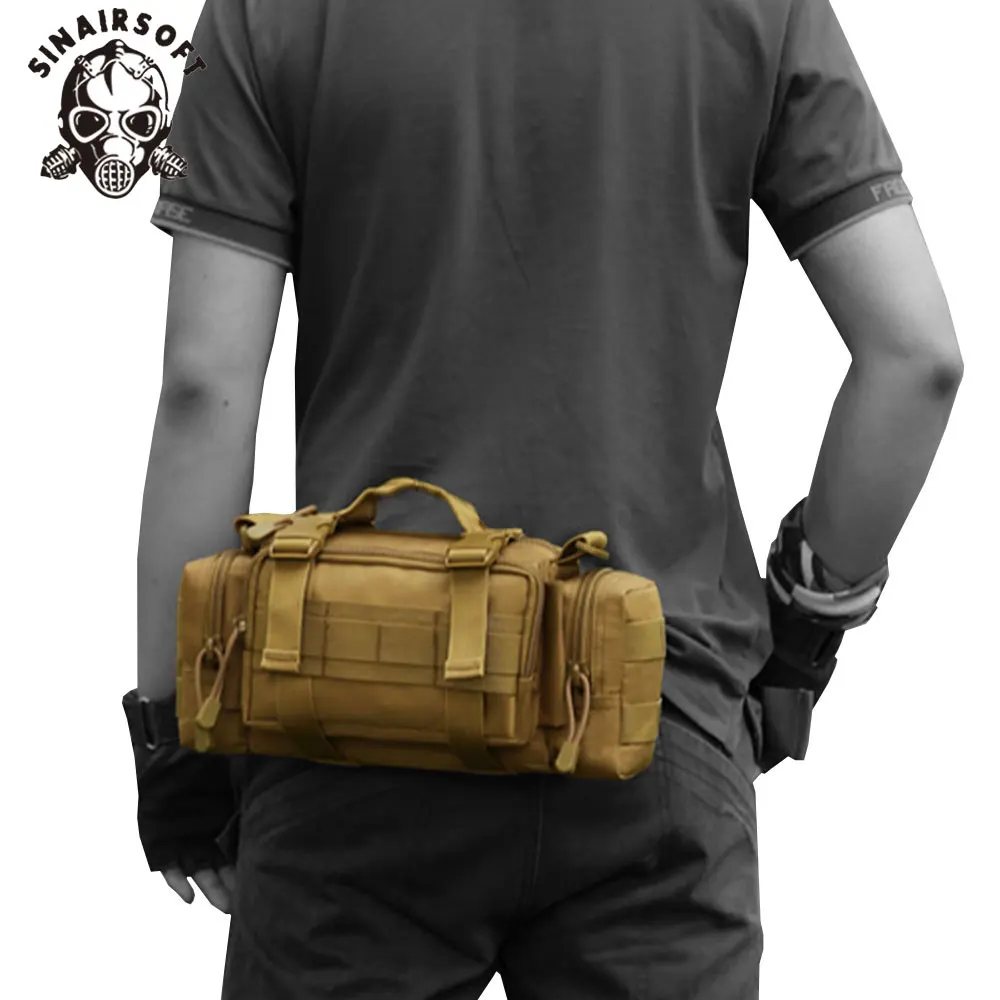 

SINAIRSOFT Outdoor package MOLLE Bags 3 functions Ultra-light Soldier Fishing Hiking Climbing bag Heavy Duty Carrier Waist bag