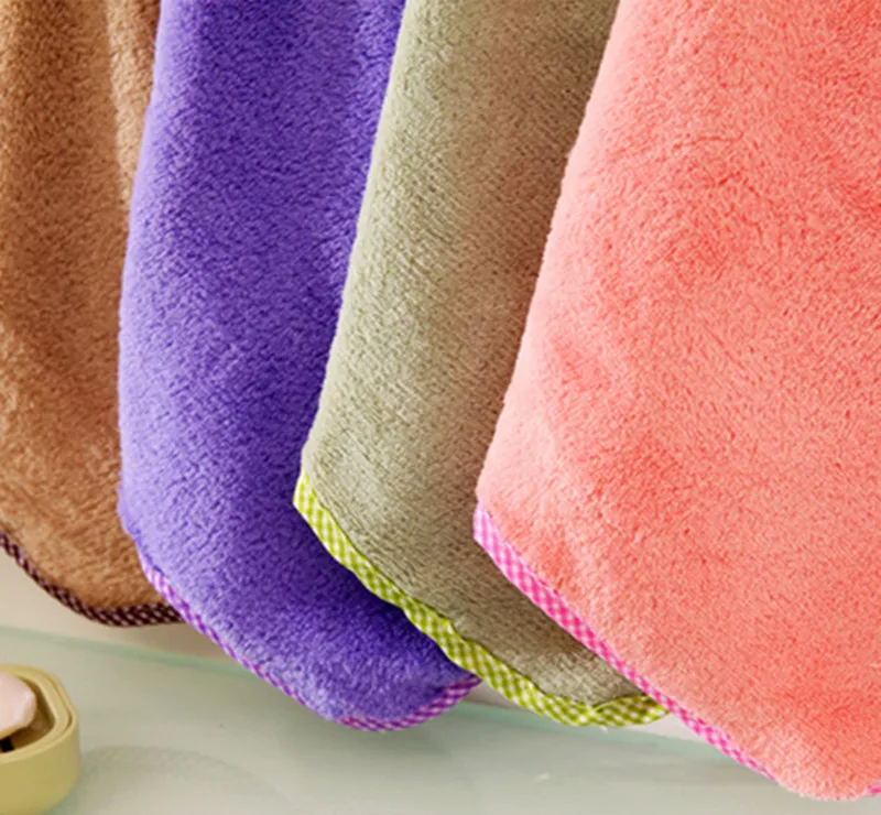 Кухня мультфильм животное Висячие Ткани Мягкие плюшевые Dishcloths ручное полотенце протирать Висячие купальные полотенца для детей ванная комната