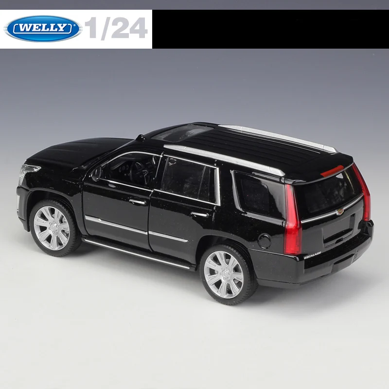WELLY 1:24 2017 Cadillac Escalade SUV литая модель автомобиля металла игрушки для Детский подарок