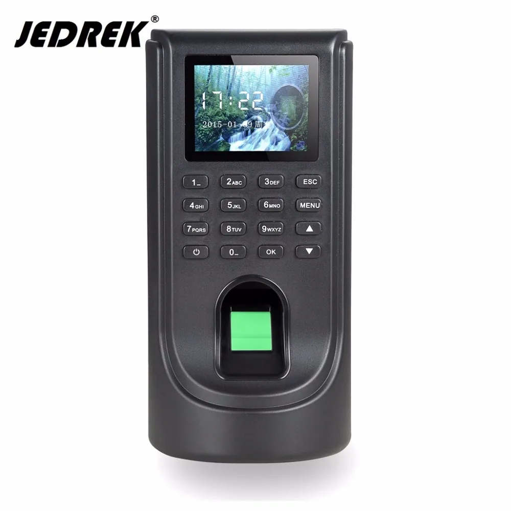 Цветной ЖК дисплей TCP/IP биометрическая клавиатура с отпечатком пальца для