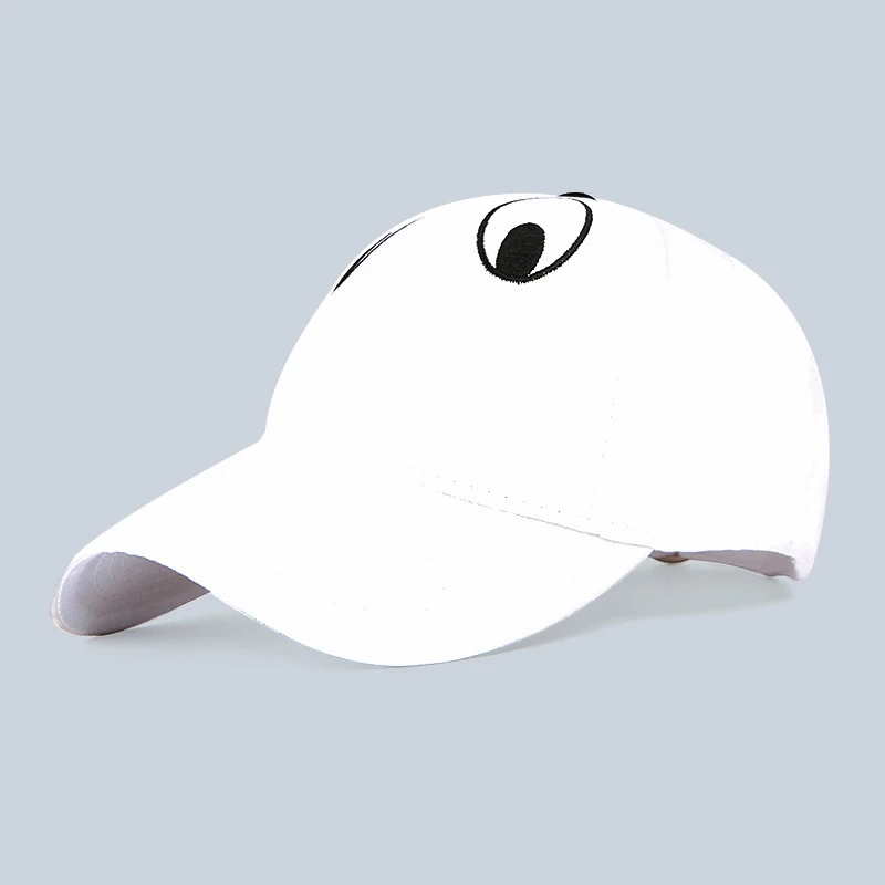 2017 Новый Большой Глаз мультфильм вышивка бейсболки гольф cap SNAPBACK пара бент шляпа