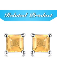 Jewelrypalace квадратный 0.8ct создан красный рубин 925 серебро Серьги-гвоздики модные Серьги для Для женщин Красивые ювелирные изделия бренд