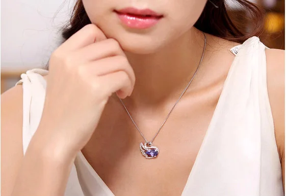 

ANNGILL New Necklaces & Pendants Crystals From Swarovsk For Women Fashion Accesories Party Wedding Jewelry Maxi Collier Gift