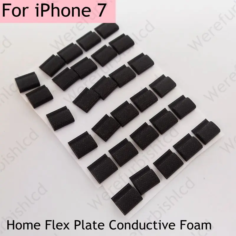 Wrcibo кнопка home кронштейн губкой для iPhone 7 4.7 дюймов домой Flex пластины проводящий