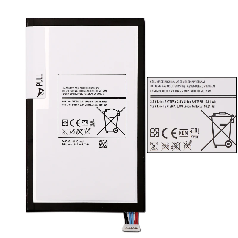 4450mAh T4450E планшетный аккумулятор для Samsung GALAXY Tab 3 8 0 T310 T311 T315 высокого качества