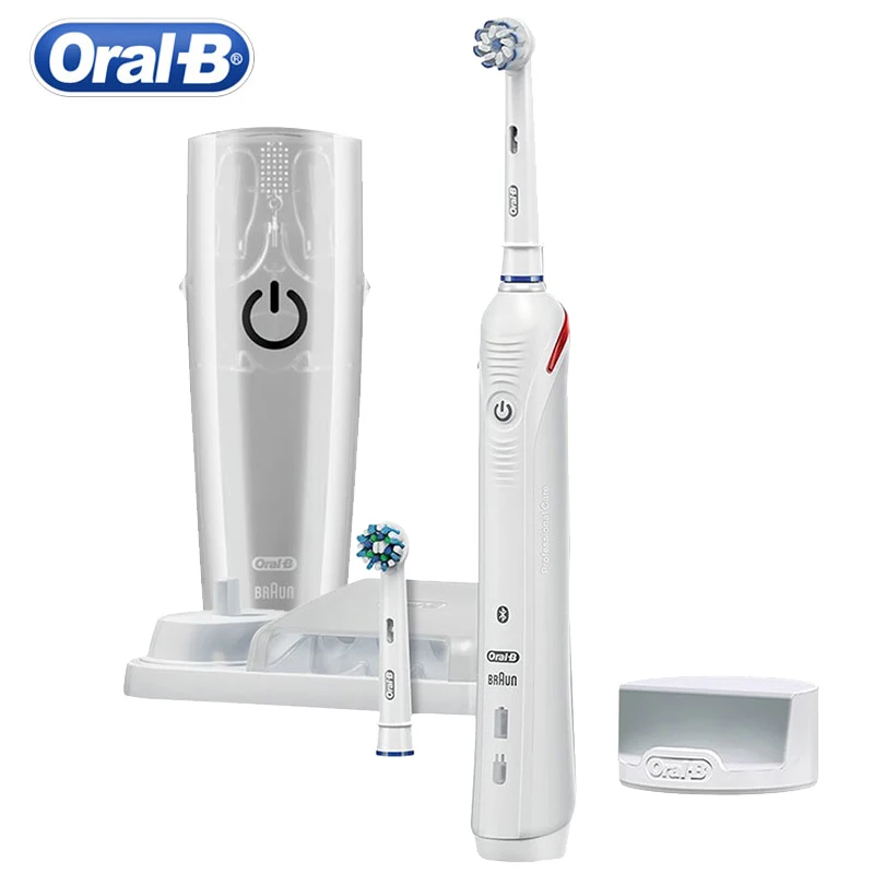 Ультразвуковая электрическая зубная щетка Oral B Pro4000 3D со светодиодной подсветкой