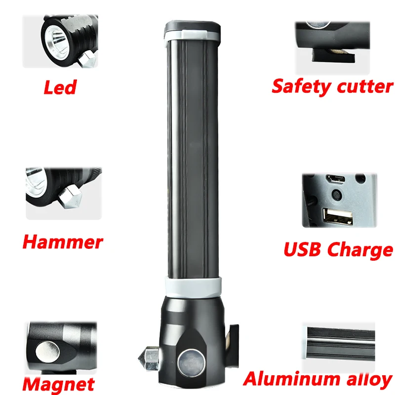 Многофункциональный солнечный фонарик зарядка через USB фонари T6 на открытом