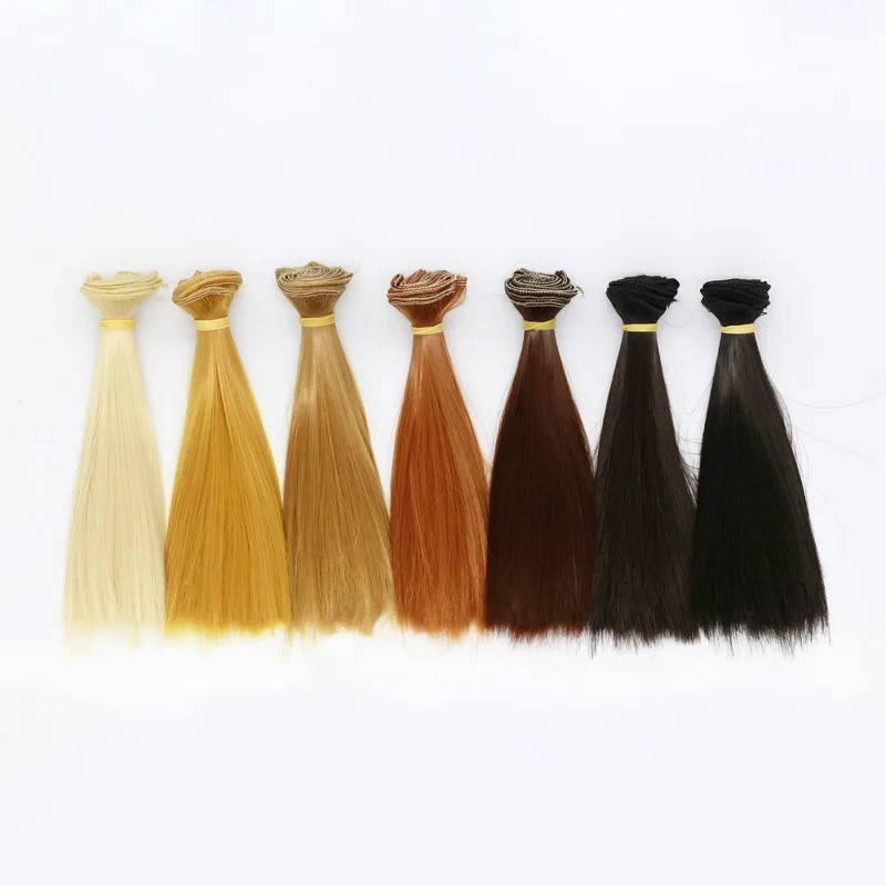 

Msiredoll bjd wig Accessories 1piece 20*100CM doll hair for 1/3 1/4 1/6 1/12 doll Super soft baby silk hair row Free shipping