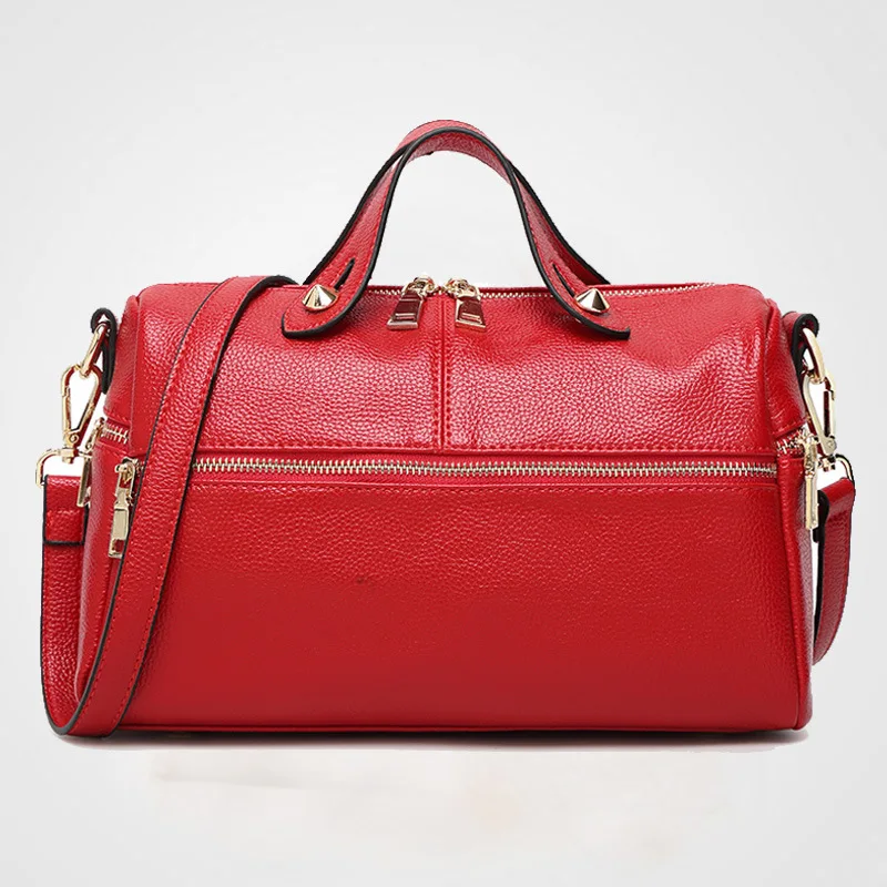 2018 натуральная кожа Бостон женская сумка модная роскошная через плечо