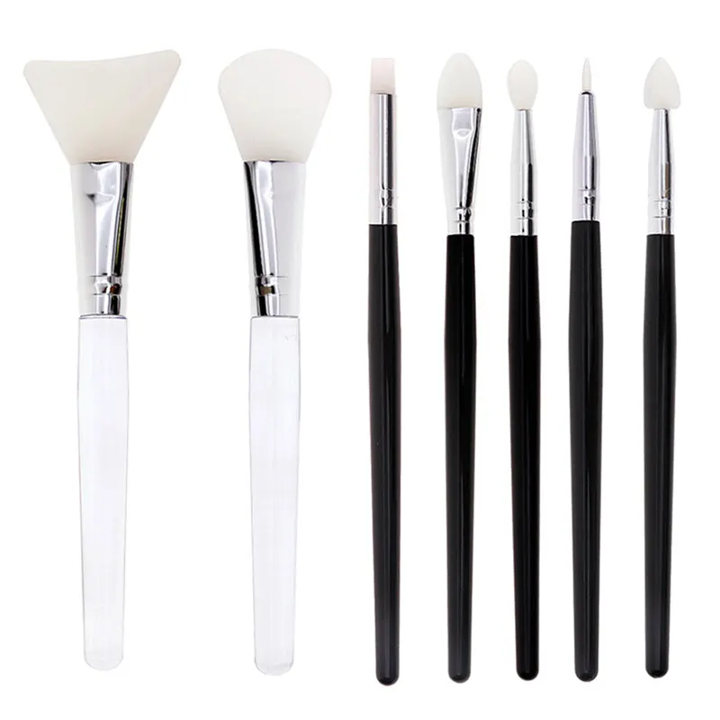 Силиконовые 7 шт./компл. маска для лица макияж кисти набор большой маленький