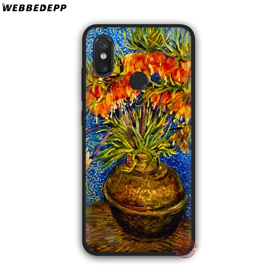 WEBBEDEPP Van Gogh Tardis Мягкий силиконовый чехол для Xiaomi Mi 6 8 9 SE MAX 3 A1 A2 Lite F1 | Мобильные