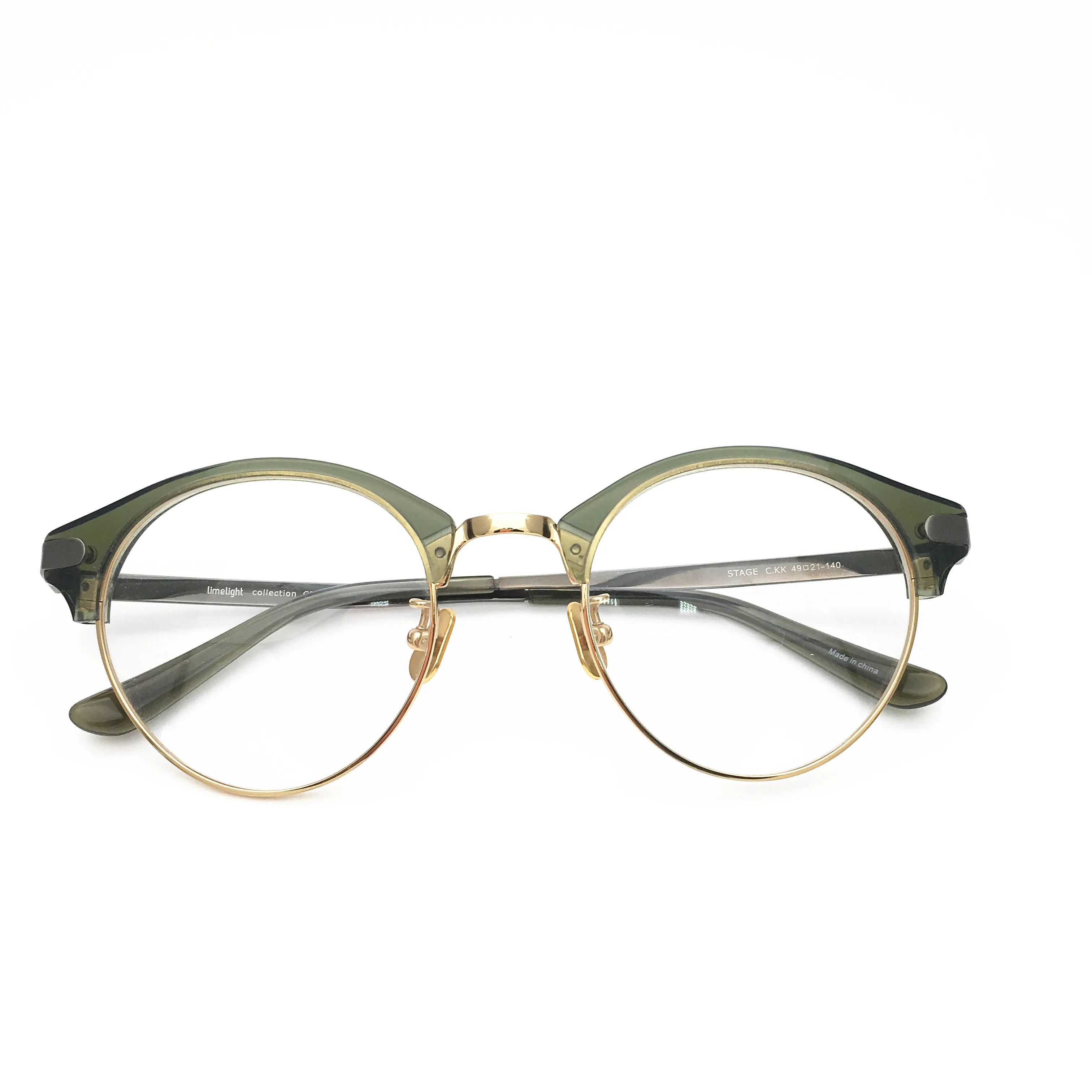 Оптические очки Belight для мужчин и женщин винтажные Полуободковые круглые