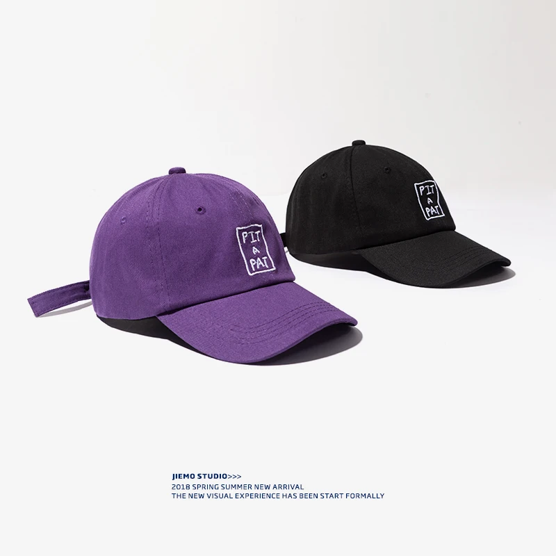SODA WATER Baseball Cap Women Embroidery Letter Snapback Hat Hip Hop For Lady Girl Bone Casquette Purple Color 101CI2018 | Аксессуары
