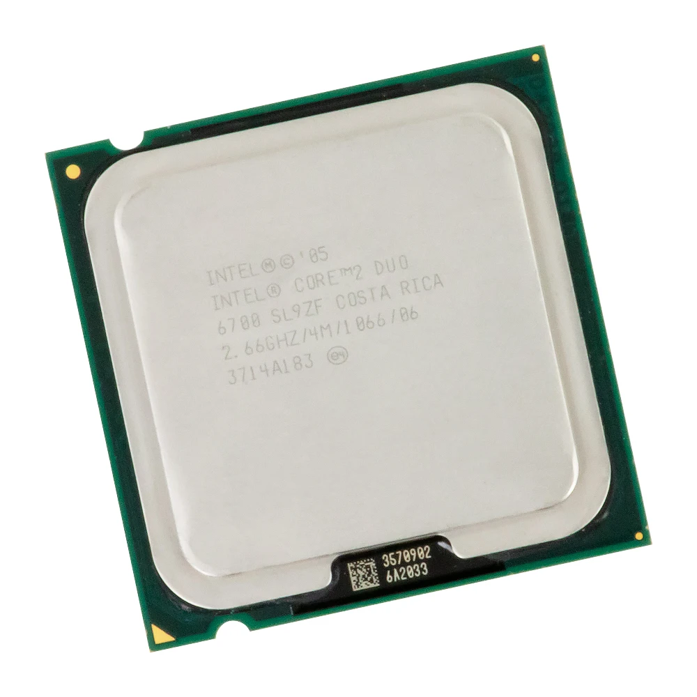 Intel Core 2 Duo E6700 Desktop Processor Dual-Core 2.66GHz 4MB Cache FSB 1066 LGA 775 6700 Used CPU | Компьютеры и офис