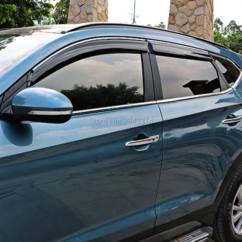 Для hyundai Tucson 2015 2016 боковое окно козырек вентиляционные шторы Защита от солнца и