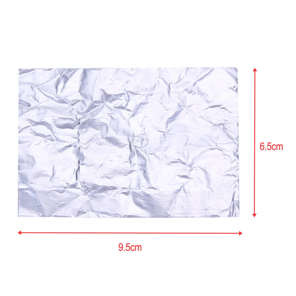 100 блестящий очиститель для ногтей средство удаления гель-лака фольгированные