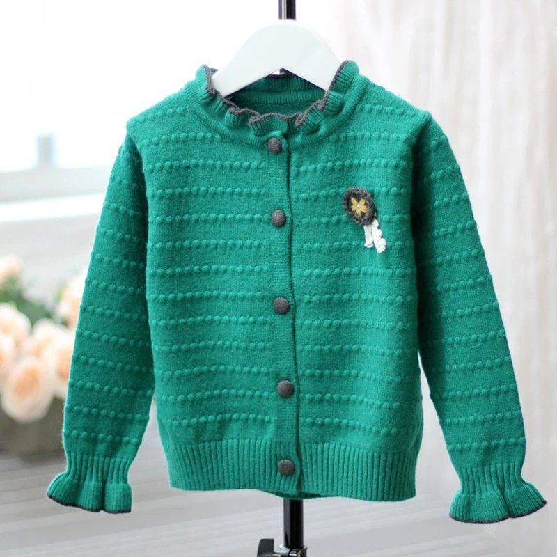 Новинка; весенние свитера для маленьких девочек; вязаный свитер ручной работы; милый Детский кардиган; вязаные свитера для малышей; пальто для маленьких девочек; LZ125