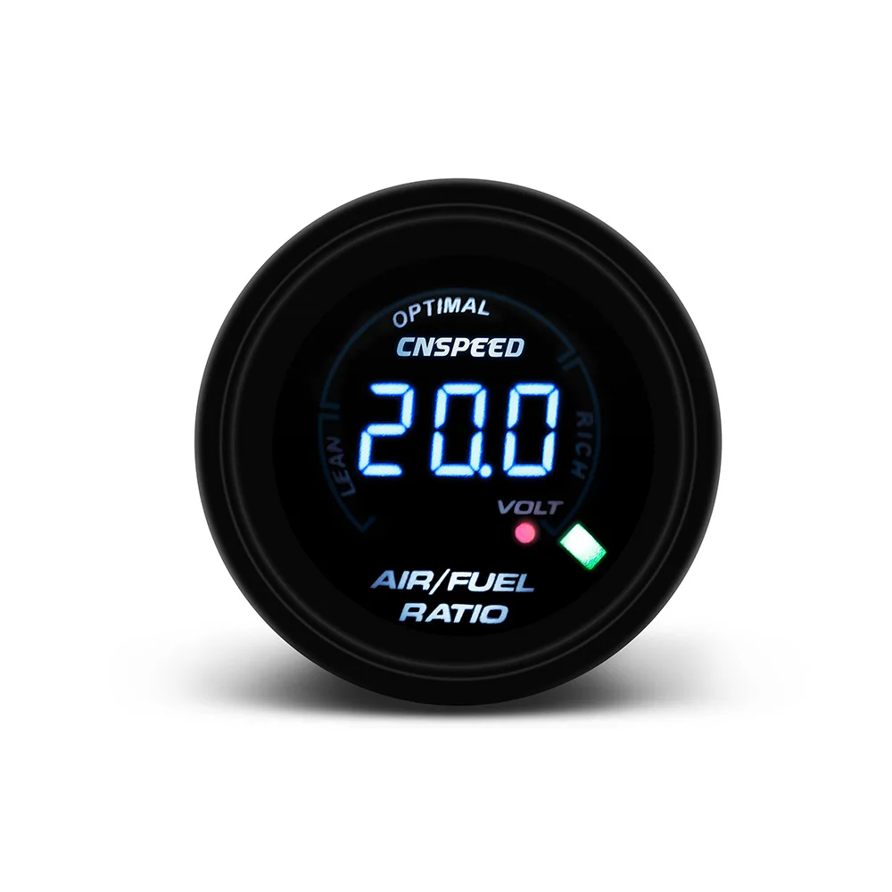 CNSPEED 52 мм автомобильный воздушный/Топливный измеритель цифровой узкий диапазон O2