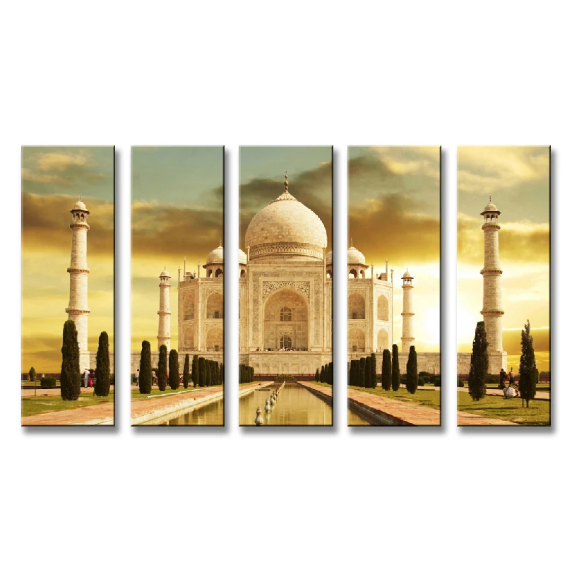 Известный туристический аттракцион Индия Тадж-Махал холст печать древняя