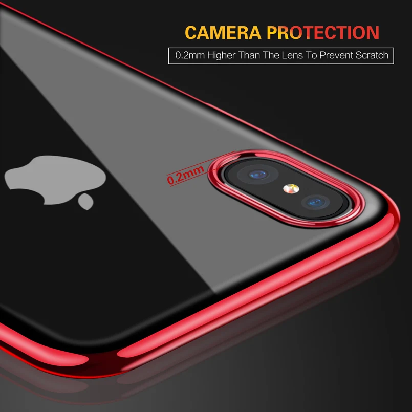 RZP чехол для телефона iPhone X 10 роскошный мягкий ТПУ силиконовый бампер Apple 5 5s SE 6 S 7 8