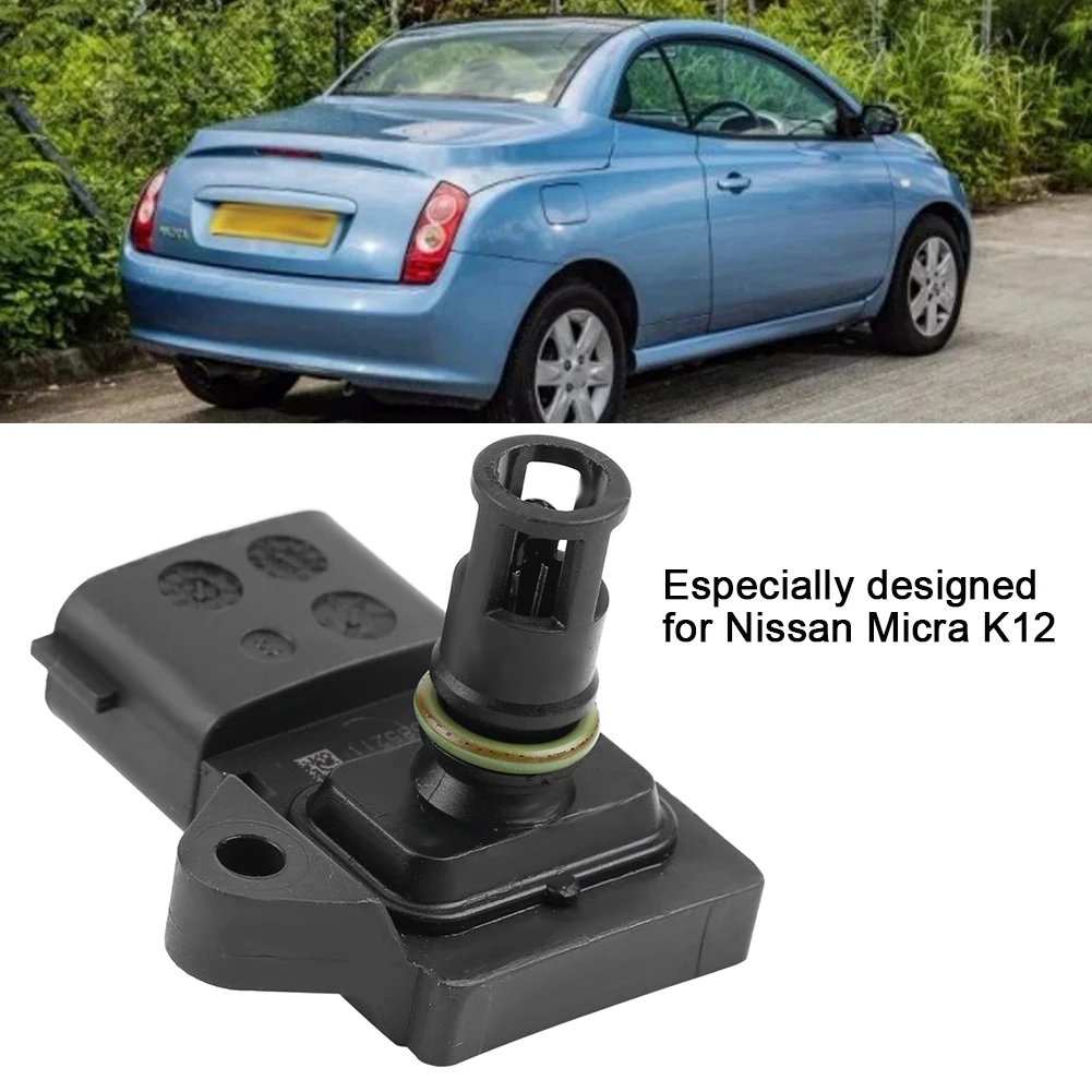 Автомобильный впускной коллектор, датчик давления для Nissan Micra K12, автоматический датчик давления для воды, газа, Oil22365-AX000, черный, АБС-пластик, алюминий