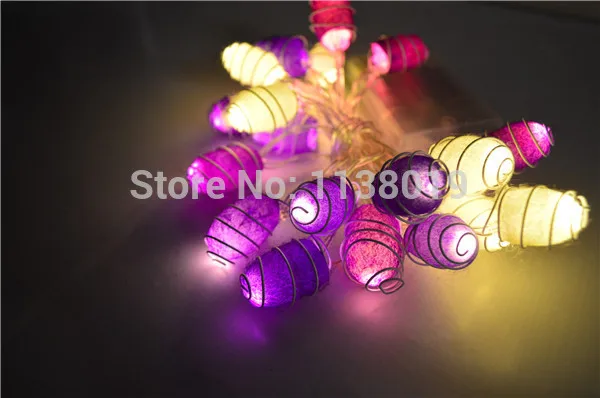 20 шт./компл. кокон светодиодные гирлянды Фея вечерние патио Рождество Свадебный