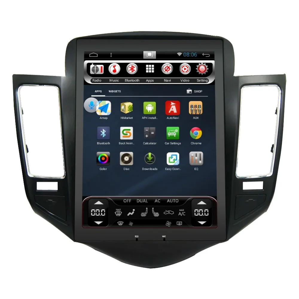 10 4 &quotвертикальный огромный экран Android 4.4.4 автомобильный DVD GPS плеер для Chevrolet Cruze