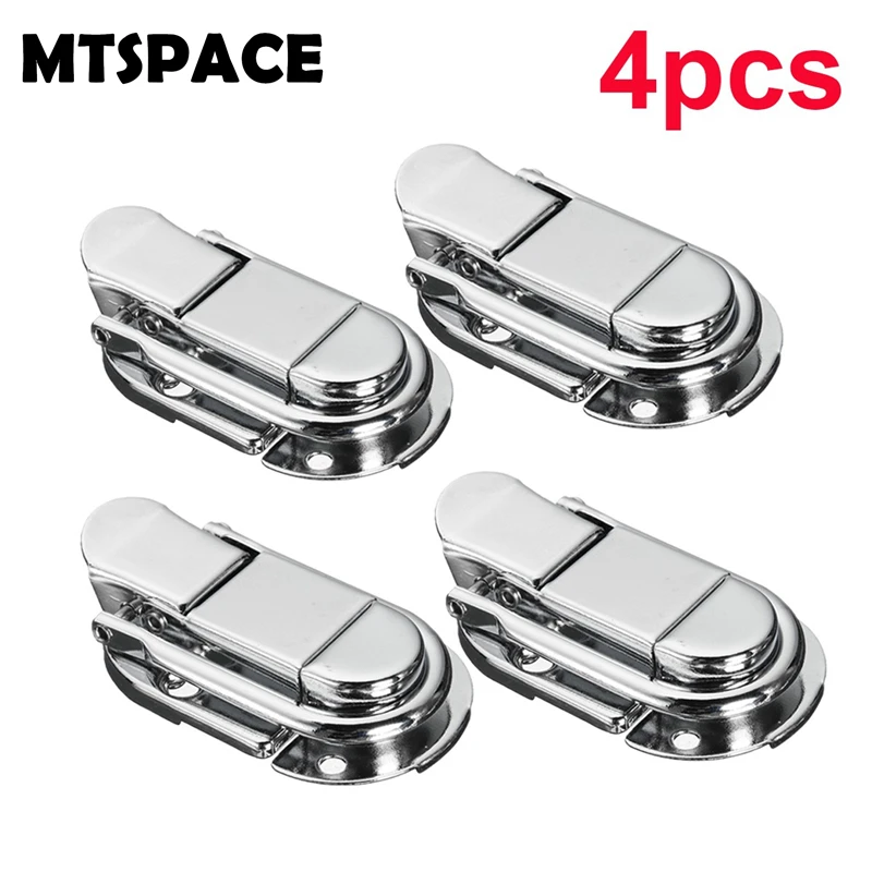 Guitar Musical Trolley Flight Case Button Knot Drawbolt Closure Latch For Wooden Boxes Air Iron Silver