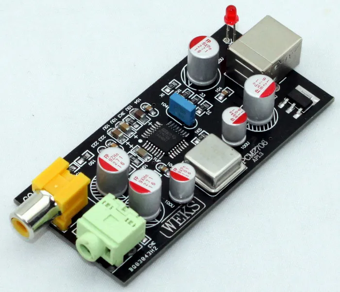 Звуковая карта USB PCM2706 декодер звуковая DAC плата для усилителя поддержка WINXP WIN7 WIN8