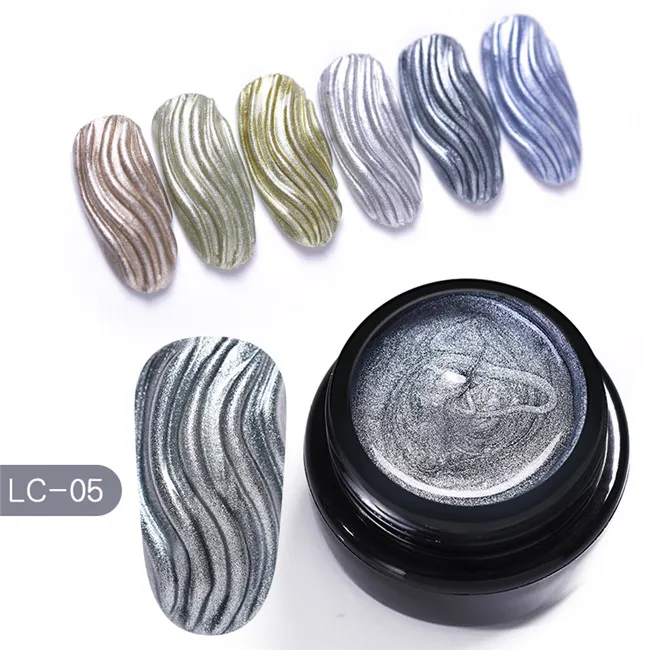 LC-05 LILYCUTE, 5 мл, металлический цвет, Гель-лак для ногтей, лак, живопись, паук, цветы, рисунок, золото, серебро, зеркальный блеск, УФ-гель - Цвет: LC-05
