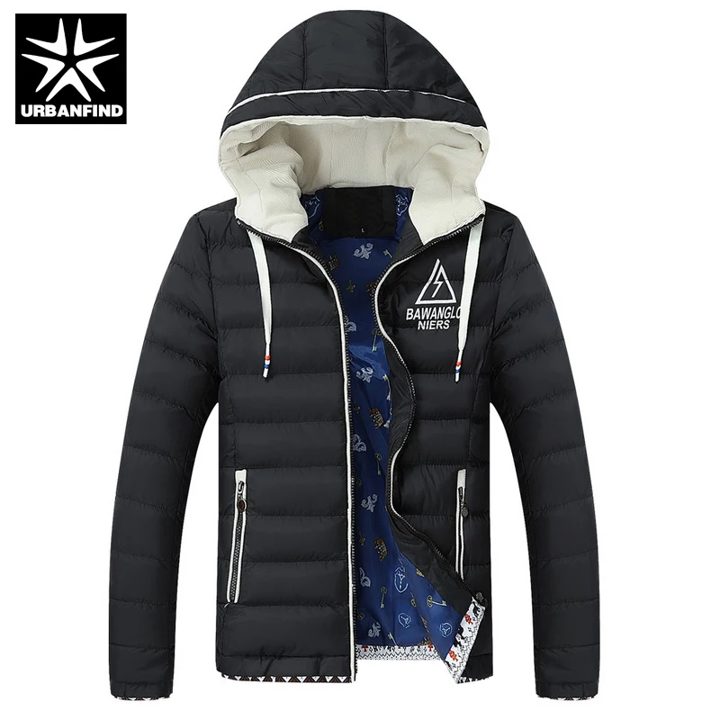 Urbanfind Для мужчин Повседневное пальто с капюшоном куртка осень зима большой