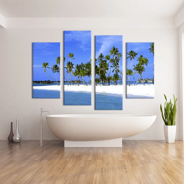 4 шт. жизненная сила древней стены Живопись Печать на холсте для домашнего декора