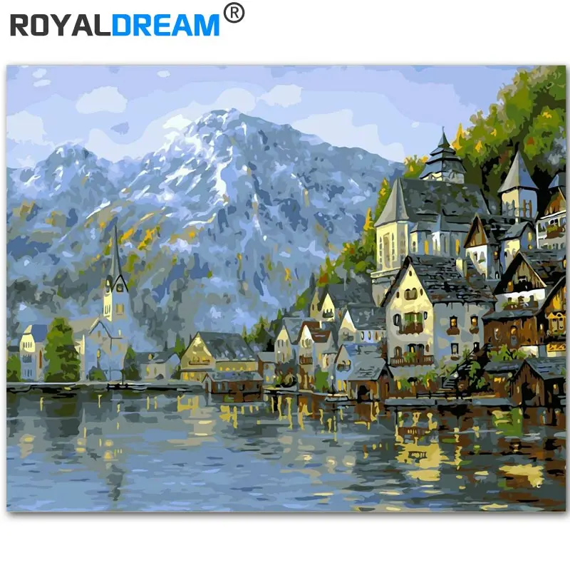ROYALDREAM норвежский лес ландшафт своими руками искусство росписи Раскраска по