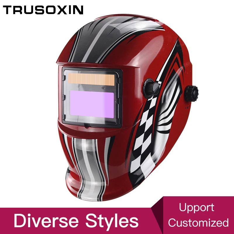 

Маска Wlding с автоматическим затемнением на солнечной батарее, шлем, крышка сварщика, сварочные линзы, маска для глаз для сварочного аппарата ...