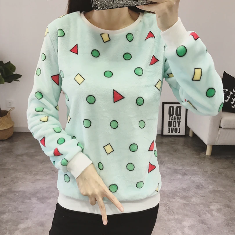 Fashion Winter Sweater Women Top 2018 Casual Cotton Long Sleeve Ladies Cartoon Print Plus Size 2XL Outwears Jacket | Женская одежда