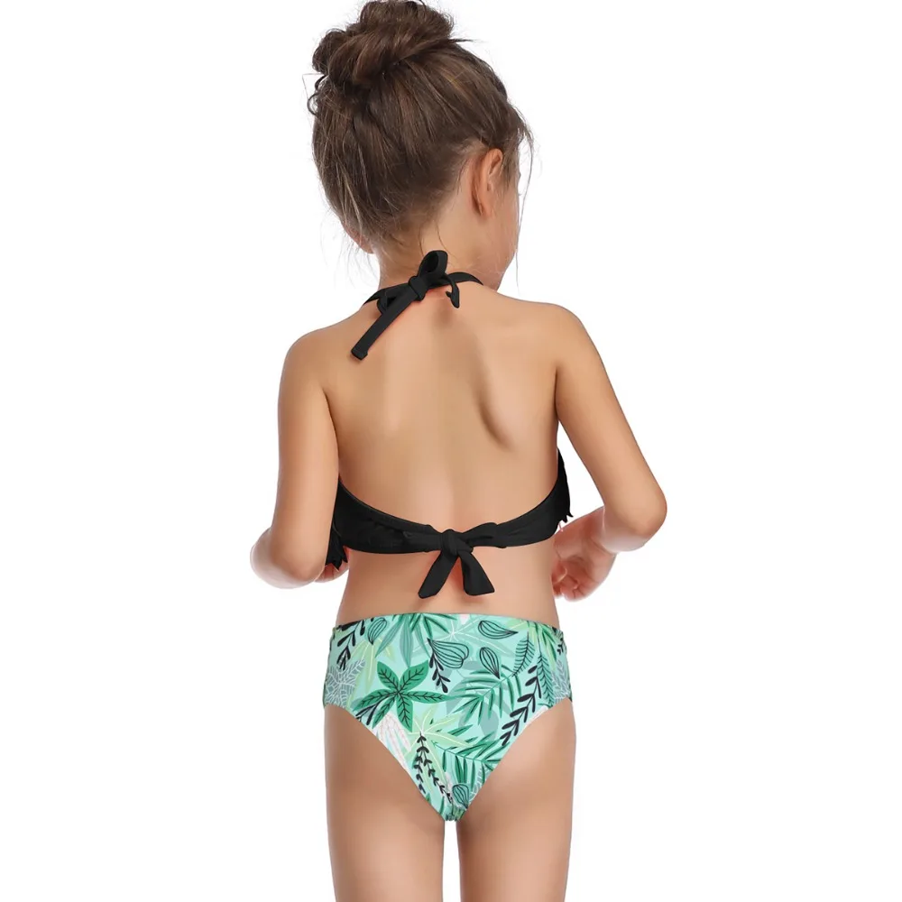 Girls Swimwear Two Piece Swimsuit Bikini Set Tassels Waist Bathing Suit | Спорт и развлечения