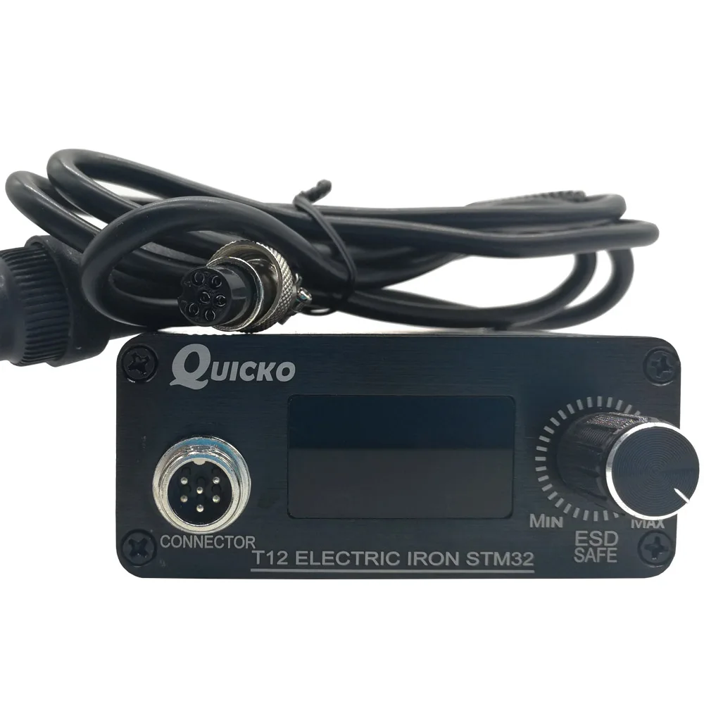 T12 паяльная станция STM32 0,96 дюймов OLED готовая электрическая паяльная Сварка железные наконечники регулятор температуры чехол с ручкой